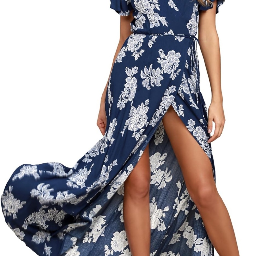 Lulu's Wrap maxi dress